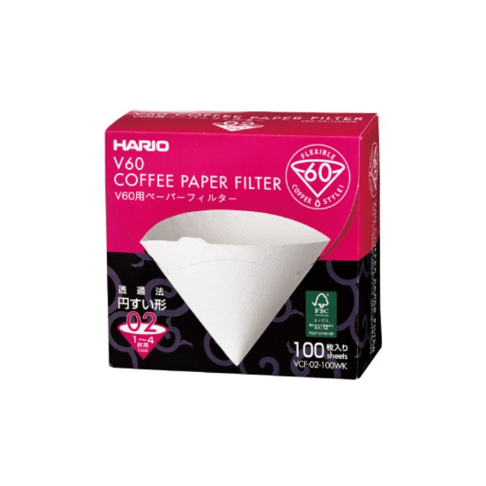 V60 02 Coffee Paper Filter 100 Hario